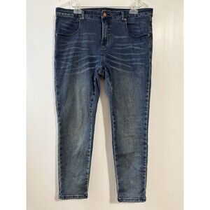 Universal Standard Ankle Skinny Jeans Stretch Sz 14 Women’s Blue Wash